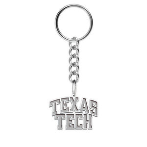 Texas Tech Block Keychain