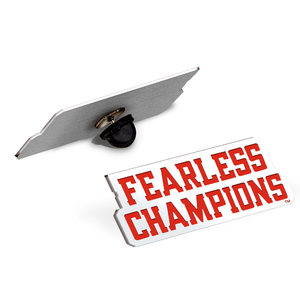 Texas Tech Fearless Color Enamel Champions Pin