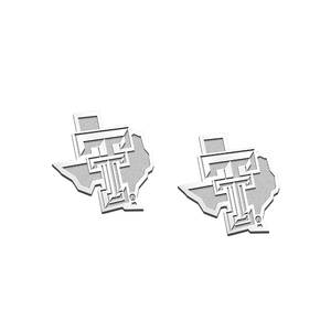Pair Of Texas Tech Outline Logo Earrings