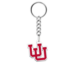 University of Utah Color Enamel Intertwined U Keychain
