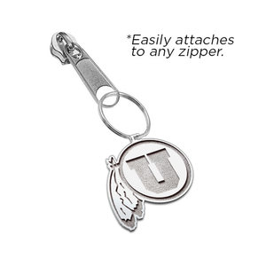 University of Utah Feathered U Zipper Pull