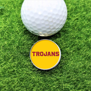 USC Block Trojans Golf Marker