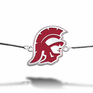 USC Color Enamel Trojan Head Bracelet