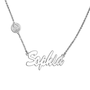 Saint Agatha Custom Name Necklace