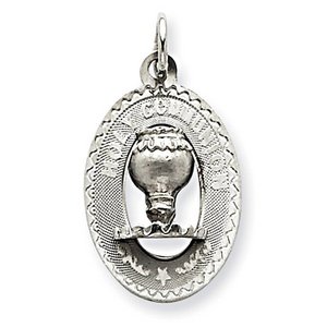 Sterling Silver Holy Communion Pendant Charm