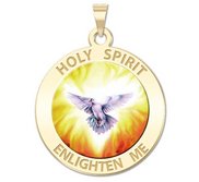 Holy Spirit Religious Medal   Color EXCLUSIVE 
