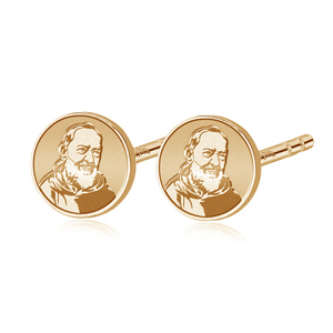 Pair of Padre Pio Stud Earrings
