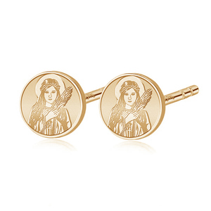 Pair of Saint Philomena Stud Earrings