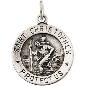 White gold religious medals discount