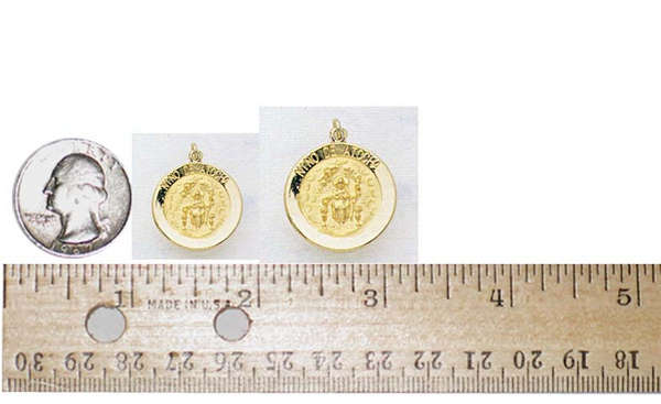 14K Gold Nino de Atocha Religious Medal - R16361