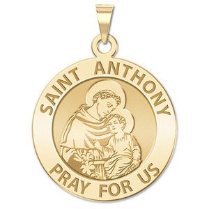 14K Yellow Gold  EXCLUSIVE  Saint Anthony Religious Medal