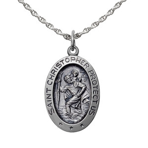 PicturesOnGold.com Saint Chrysogonus Round Religious Medal 14K Yellow or White Gold or Sterling Silver