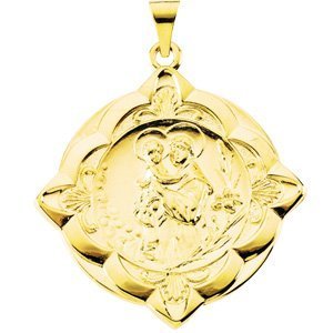 14K Gold Saint Anthony Religious Medal