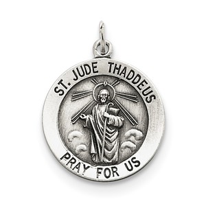 Sterling Silver St  Jude Thaddeus Medal