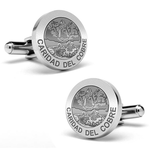 Caridad Del Cobre Stainless Steel Cufflinks