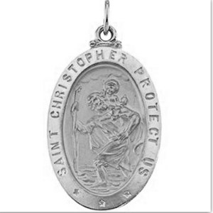 Saint Christopher Oval Medal