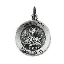 Saint Lucy Religious Medal