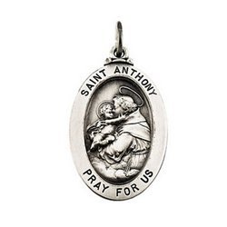 Oval Saint Anthony Religious Medal