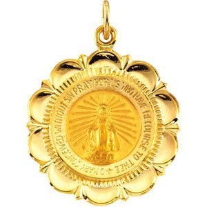 14K Gold Miraculous Medal