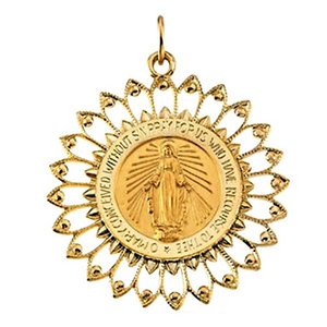 14K Gold Miraculous Medal