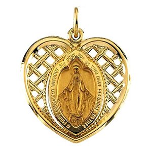 14K Yellow Gold Miraculous Medals