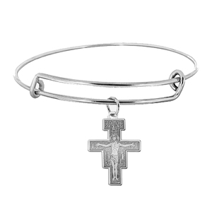 Expandable Bracelet W  San Damiano Cross