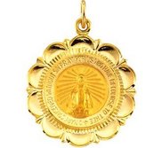 14K Gold Miraculous Medal