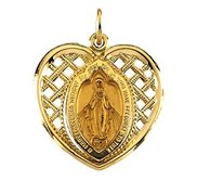 14K Yellow Gold Miraculous Medals