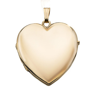 Solid 14K Gold Heart Four Photo Locket