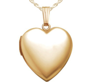 14k Gold Filled Small Heart Photo Locket