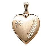 GOLD FILLED Small Heart Locket with Chain