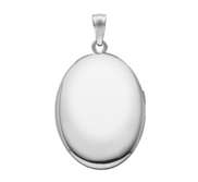 PicturesOnGold.com Extra Large Sterling Silver Oval Locket 1-1//4 Inch X 1-1//2 Inch