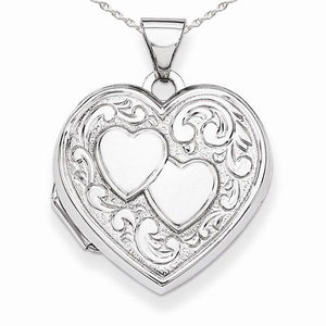 Sterling Silver Heart Photo Locket