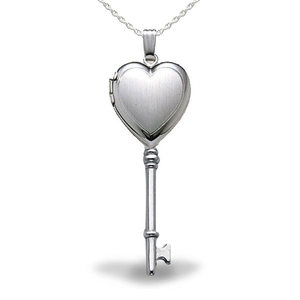 Sterling Silver Small Heart Photo Locket