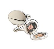 Oval Photo Locket Cufflinks