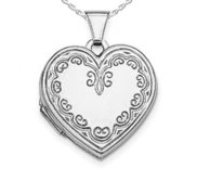 Floral Heart Photo Locket