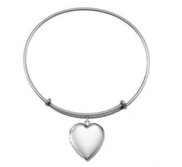 Expandable Bracelet w  Sterling Silver Heart Locket