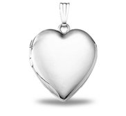Sterling Silver Heart Photo Locket