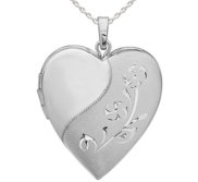 Floral Heart Photo Locket