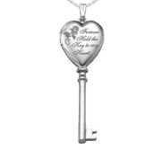 Sterling Silver Key To My Heart Key Heart Photo Locket