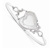 Bangle Bracelet Heart Photo Locket