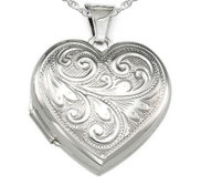 Floral Heart Photo Locket