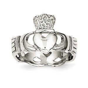 Ladies or Children Sterling Silver Claddagh Ring
