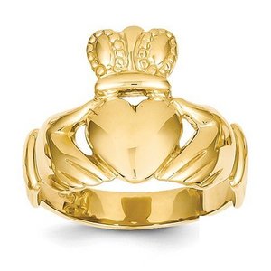 14K Men s Claddagh Ring