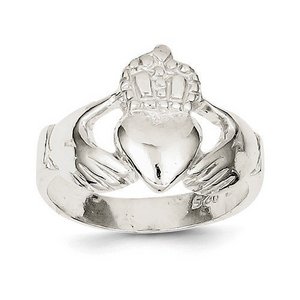 Ladies or Children Sterling Silver Claddagh Ring