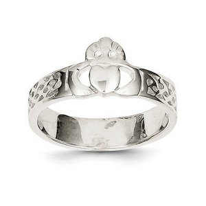Sterling Silver Ladies and Children Claddagh Ring