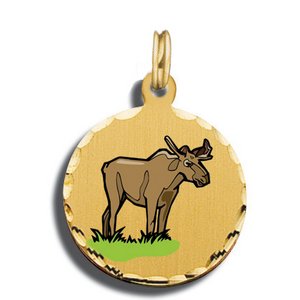 Alaskan Moose Charm