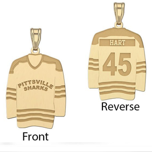 Hockey Jersey Pendant w  Name   Number