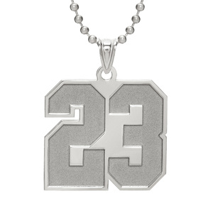 Sports Number Pendant Charm or Necklace