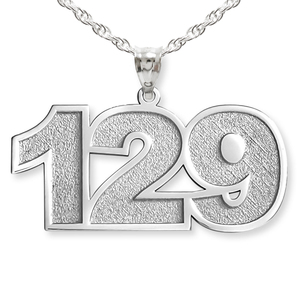 Number Charm or  Pendant with 3 Digits